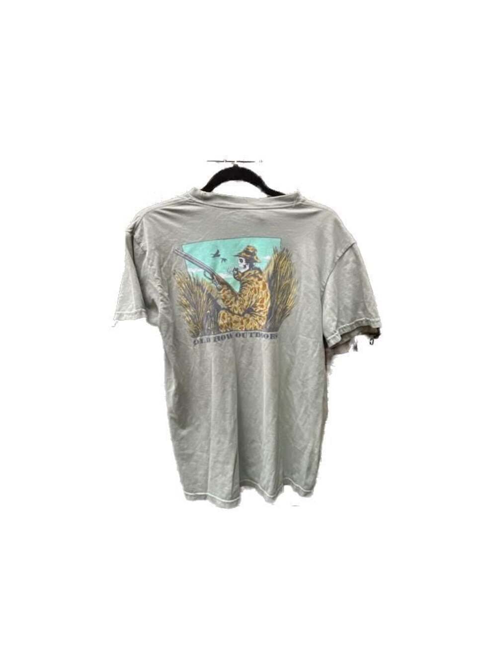 Old Row Outdoors Duck Hunter Skeleton Graphic Pocket T-Shirt